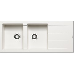 Pyramis Νεροχύτης Pyragranite Athlos 2B 1D 116x50 Snow (070039511) Pyramis Νεροχύτης Pyragranite Athlos 2B 1D 116x50 Snow (070039511)